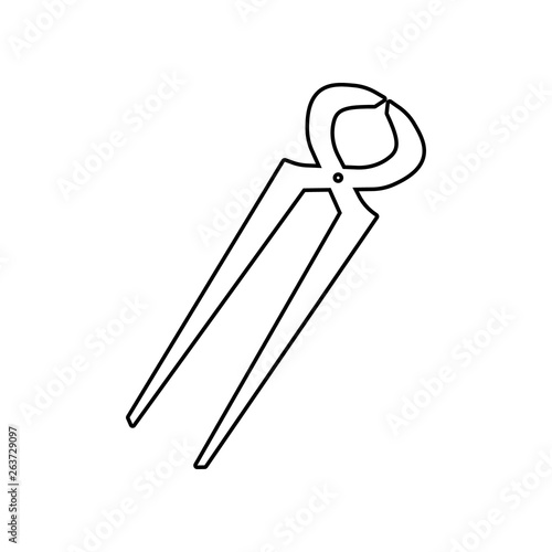 nail puller icon. Element of Constraction tools for mobile concept and web apps icon. Outline, thin line icon for website design and development, app development