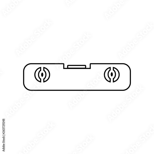 line and carpenter level icon. Element of Constraction tools for mobile concept and web apps icon. Outline, thin line icon for website design and development, app development