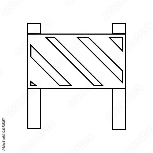 Road barrier icon. Element of Constraction tools for mobile concept and web apps icon. Outline, thin line icon for website design and development, app development