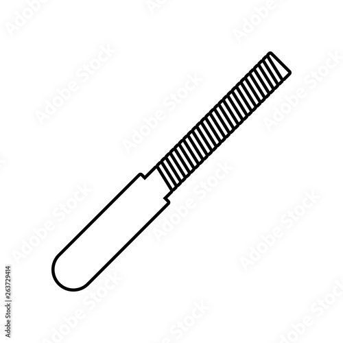 Rasp work tool icon. Element of Constraction tools for mobile concept and web apps icon. Outline, thin line icon for website design and development, app development