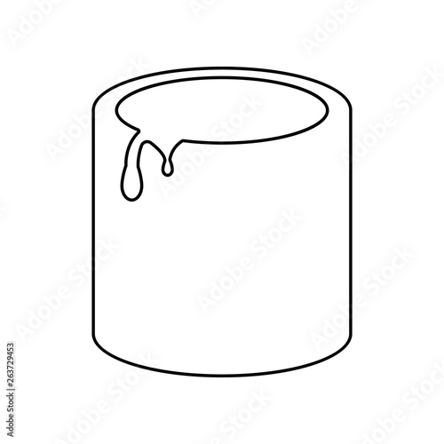 bank for paint icon. Element of Constraction tools for mobile concept and web apps icon. Outline, thin line icon for website design and development, app development