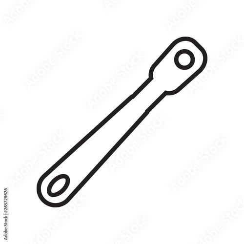 spanner icon. Element of Constraction tools for mobile concept and web apps icon. Outline, thin line icon for website design and development, app development