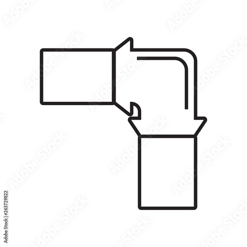 pipes icon. Element of Constraction tools for mobile concept and web apps icon. Outline, thin line icon for website design and development, app development