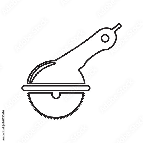 angle grinder icon. Element of Constraction tools for mobile concept and web apps icon. Outline, thin line icon for website design and development, app development