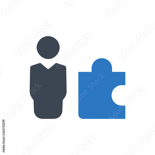 Business problem solving icon