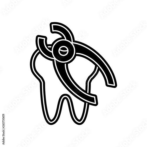 tooth removal line icon. Element of Dantist for mobile concept and web apps icon. Glyph, flat icon for website design and development, app development