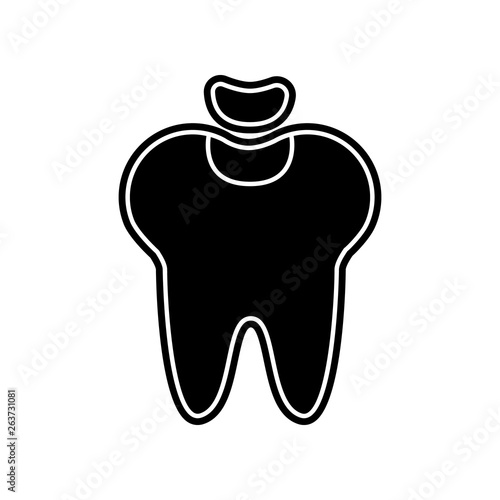 Dental fillings icon. Element of Dantist for mobile concept and web apps icon. Glyph, flat icon for website design and development, app development