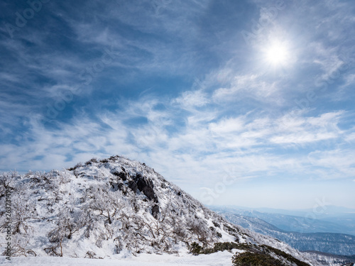 冬 登山 風景