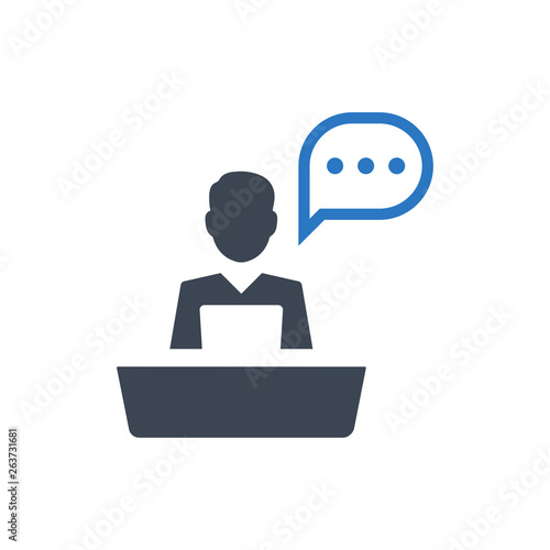 Support desk icon