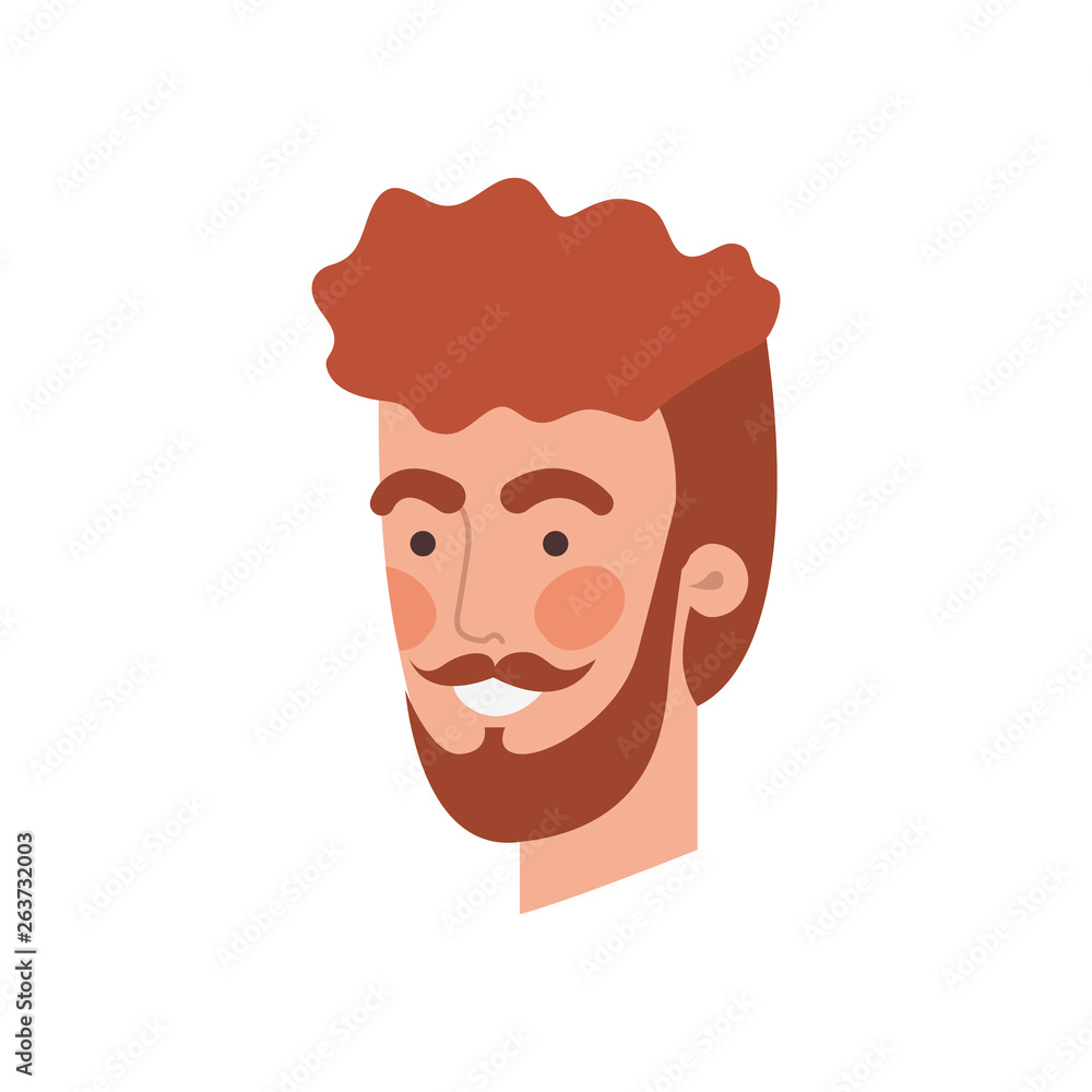 head of man avatar character head of man avatar character