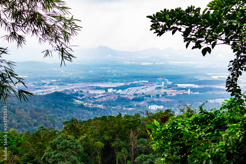 Aerial view of Bukit Mertajam, Penang from the Cherok Tokun, Bukit Mertajam Recreational Forest. Aerial view of Bukit Mertajam, Penang from the Cherok Tokun, Bukit Mertajam Recreational Forest.