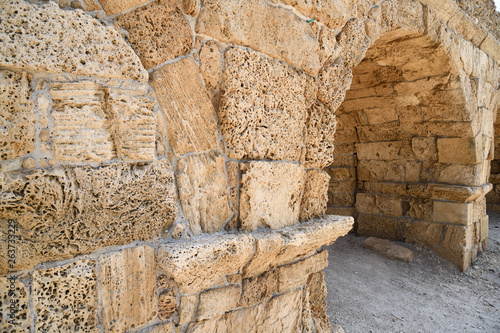 Fototapeta Naklejka Na Ścianę i Meble -  Roman aqueducts Caesarea Maritima Israel