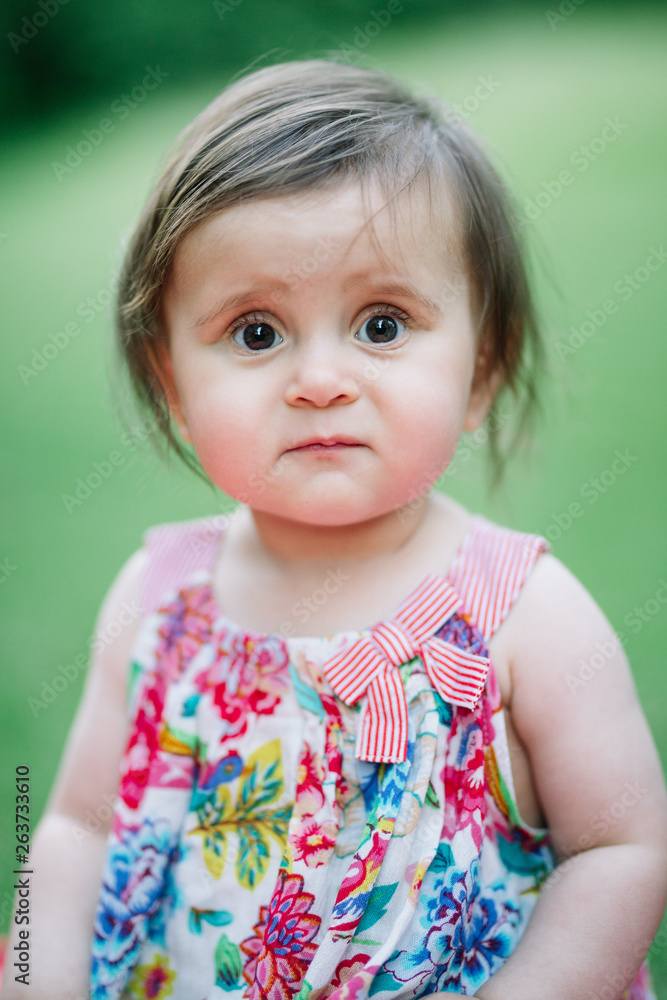 Baby looking puzzled at the camera Baby looking puzzled at the camera