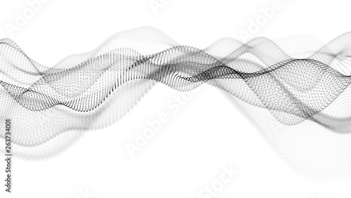 Music abstract background. Equalizer for music, showing sound waves with musical waves, background equalizer. 3d rendering. photo