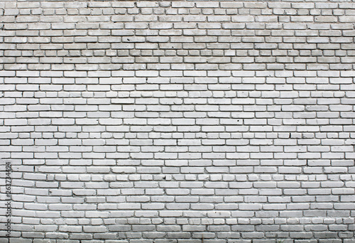 White grunge brick wall background. Brick wall texture