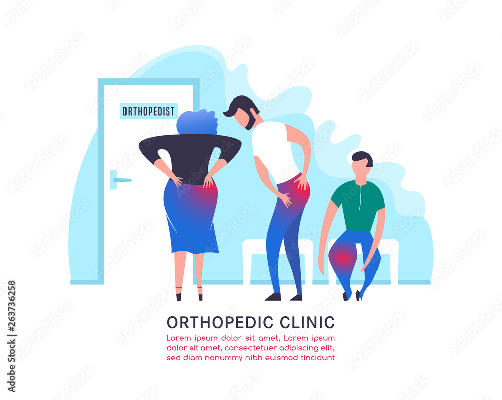 Orthopedic clinic illustration Orthopedic clinic illustration
