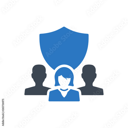 Business employees security icon