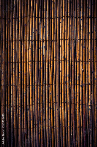 Fototapeta Naklejka Na Ścianę i Meble -  Cane Fence Background