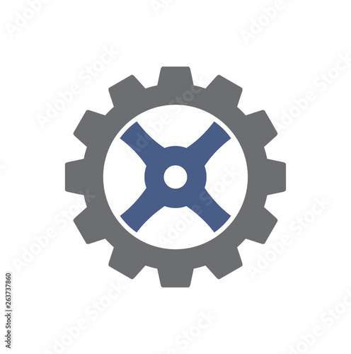 Technical mechanisms icon on background for graphic and web design. Simple vector sign. Internet concept symbol for website button or mobile app.