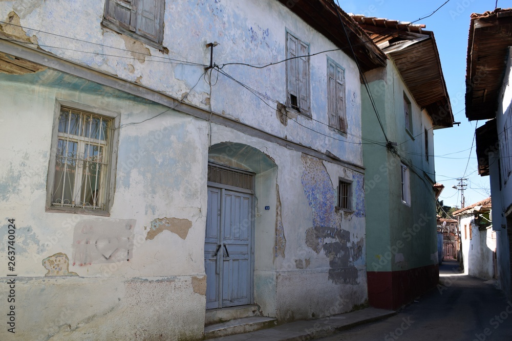 Old house (fragment). Abandoned, old houses.Turkey