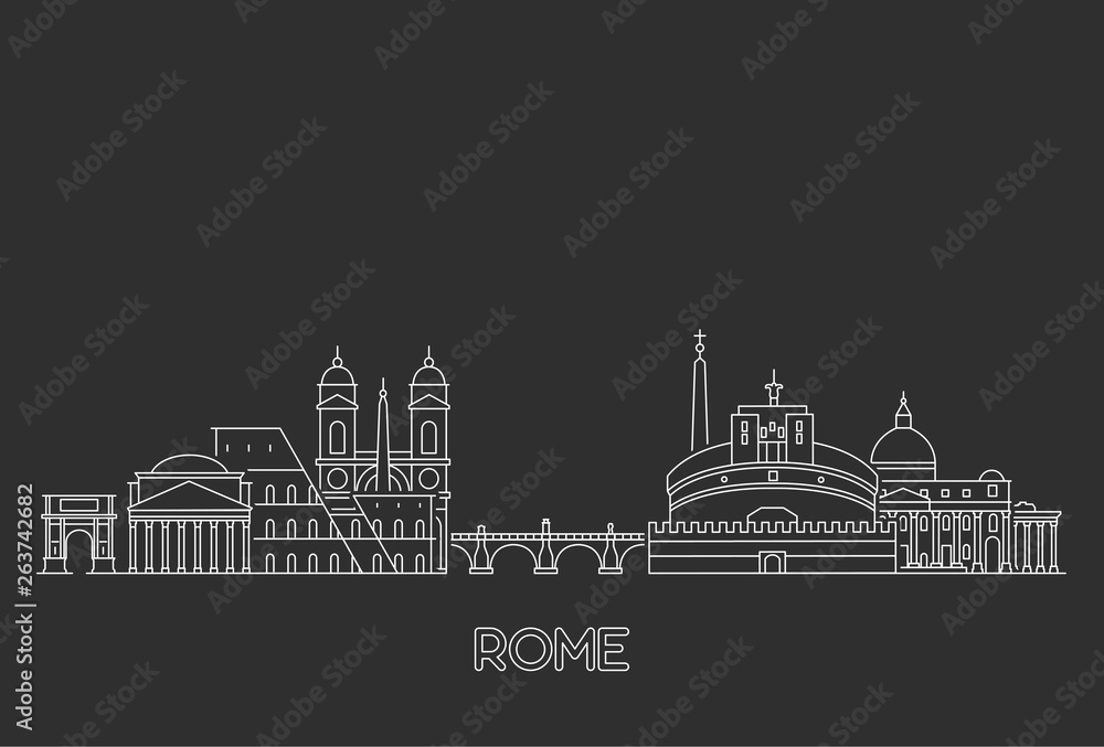 Rome skyline, Italy