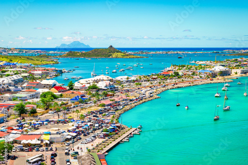 Marigot bay, St Martin, Caribbean photo