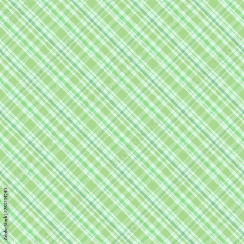 Green irish plaid watercolor style seamless pattern