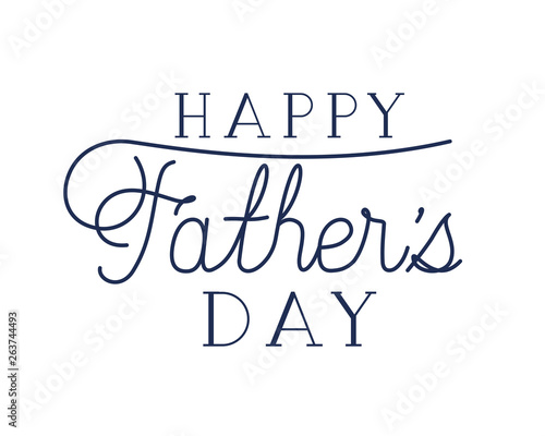 happy father day label isolated icon