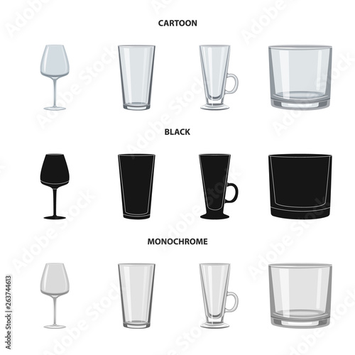 Vector design of form and celebration symbol. Set of form and volume stock symbol for web.