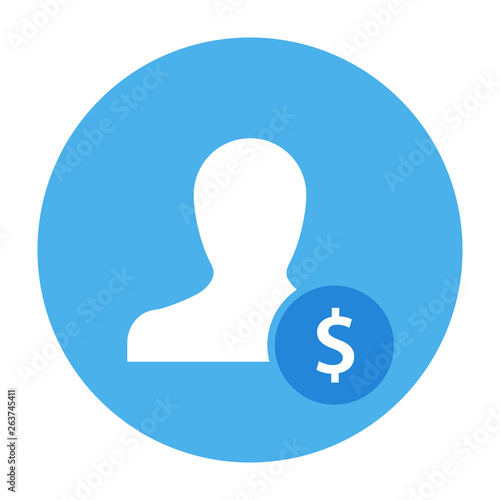 Labor cost concept icon. Clipart image isolated on white background