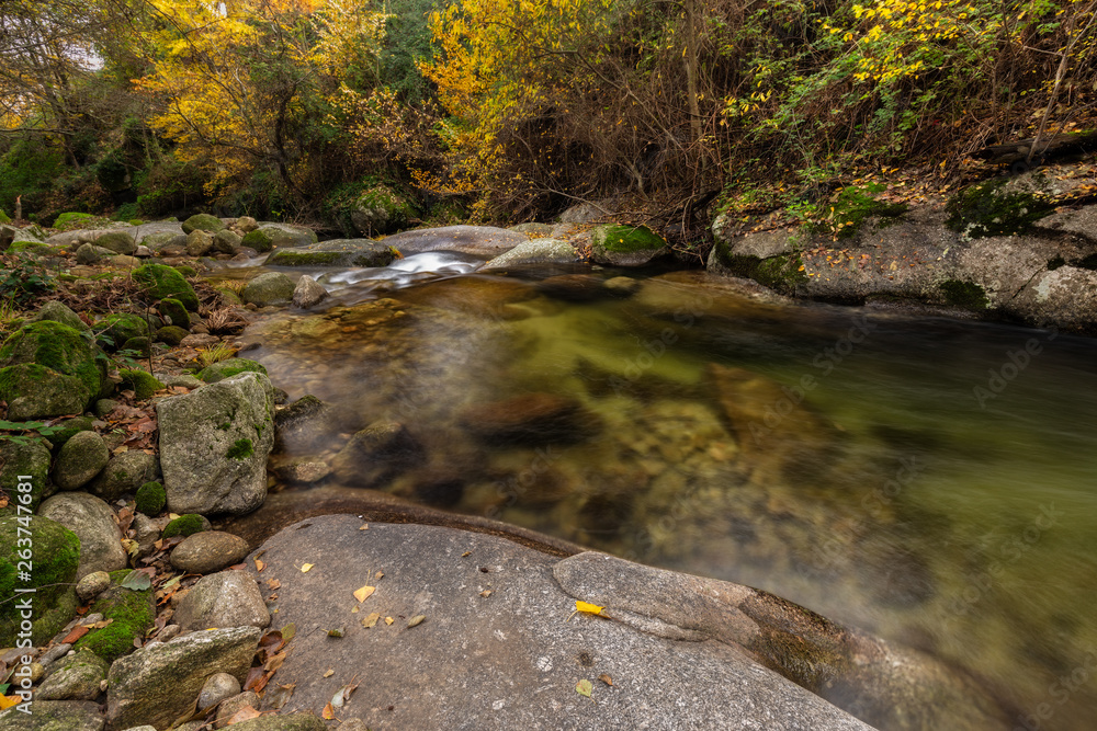 Garganta San Gregorio. Landscape near Aldeanueva de la Vera, Caceres. Extremadura. Spain.