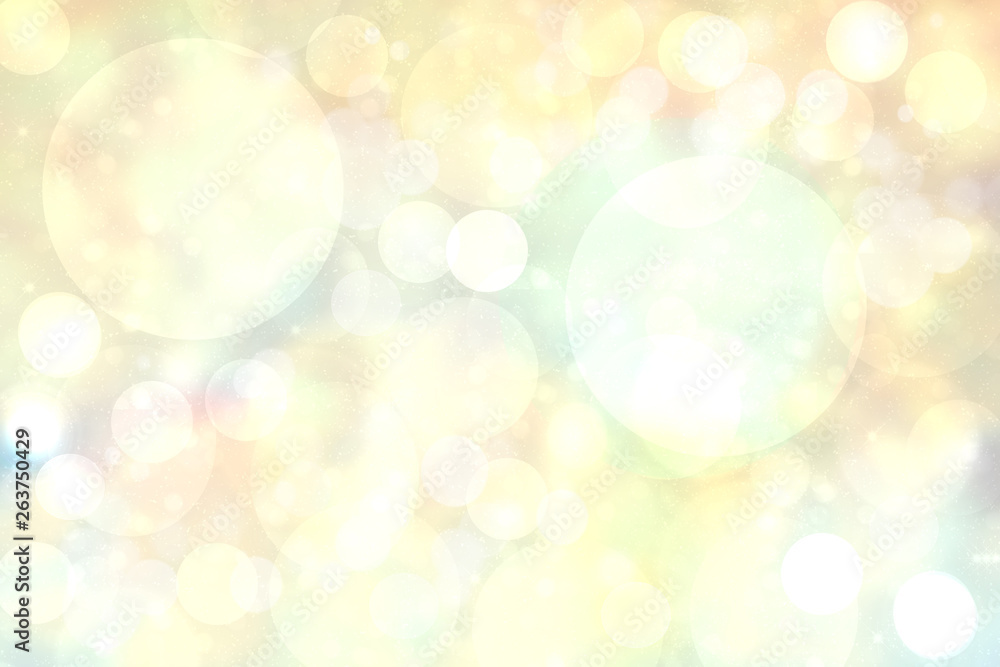 Abstract blurred vivid spring summer light delicate pastel yellow bokeh background texture with bright soft color circles. Space for your text. Beautiful backdrop illustration. Abstract blurred vivid spring summer light delicate pastel yellow bokeh background texture with bright soft color circles. Space for your text. Beautiful backdrop illustration.