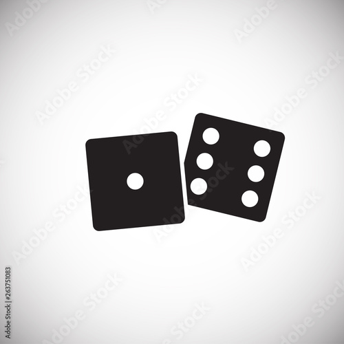 Casino icon on background for graphic and web design. Simple vector sign. Internet concept symbol for website button or mobile app.