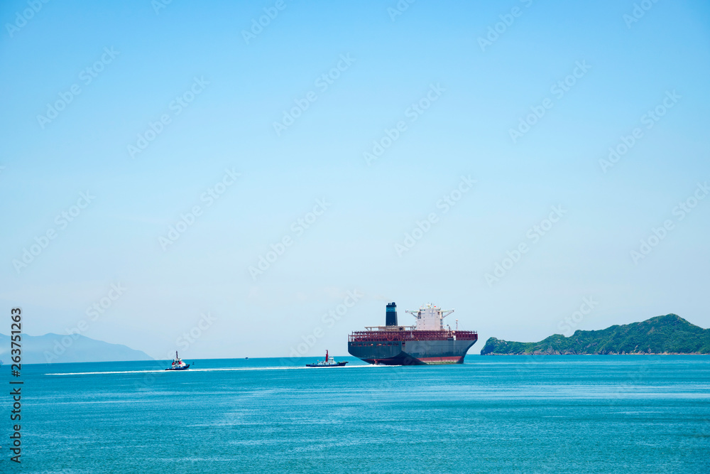 Trade port shipping vessel