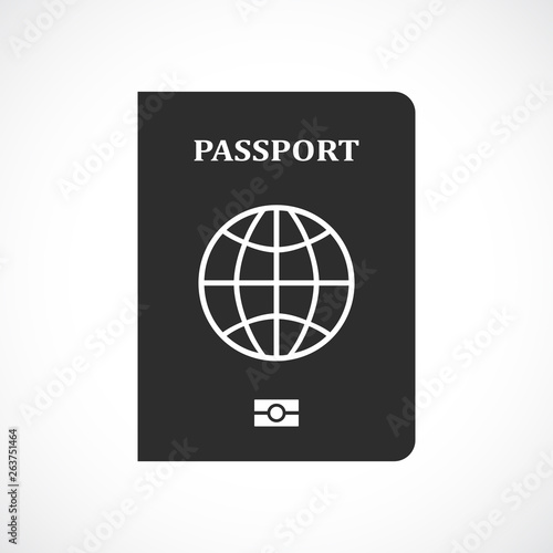 Passport vector pictogram