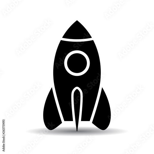 Rocket before the start vector icon