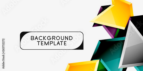 Minimal geometrical triangles with 3d effect abstract background template Free Download Minimal geometrical triangles with 3d effect abstract background template - GFXLoad
