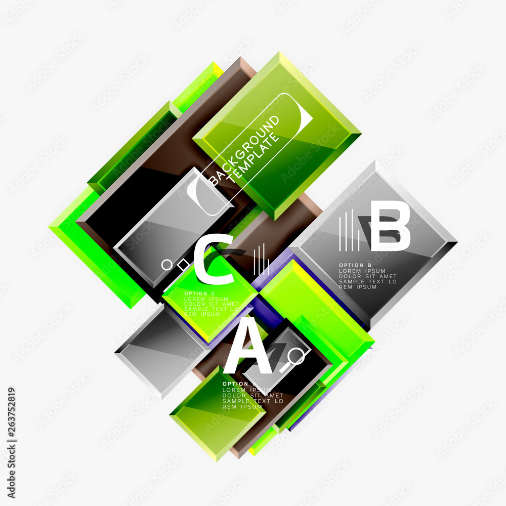 Abstract square composition for background, banner or logo Abstract square composition for background, banner or logo