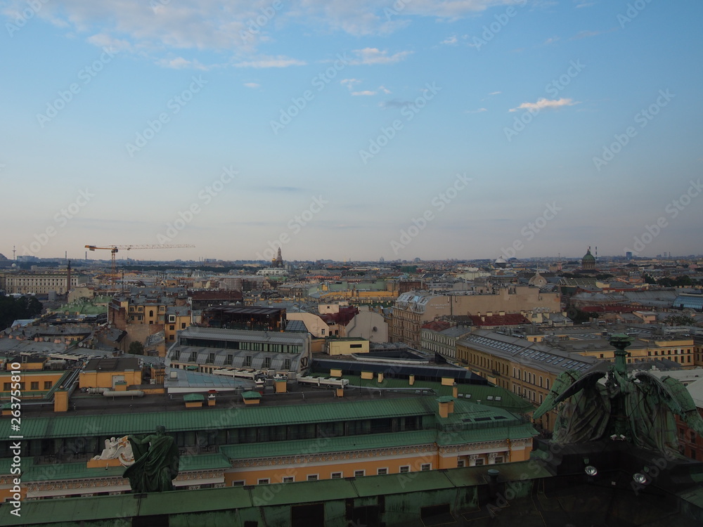 View of St. Petersburg from St. Isaac's Cathedral. Russia.