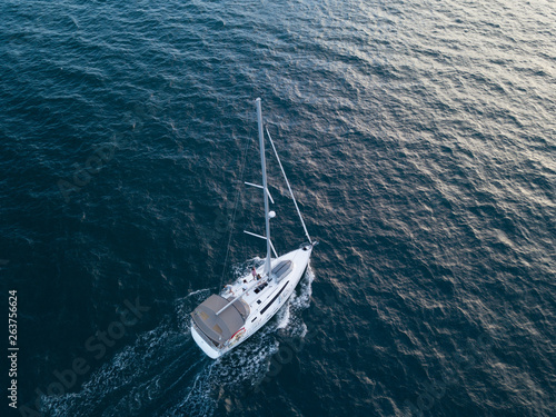 Aerial image of Sailboat © Joao