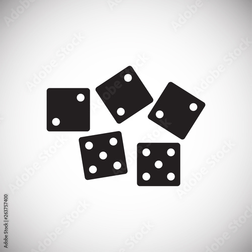 Casino icon on background for graphic and web design. Simple vector sign. Internet concept symbol for website button or mobile app.