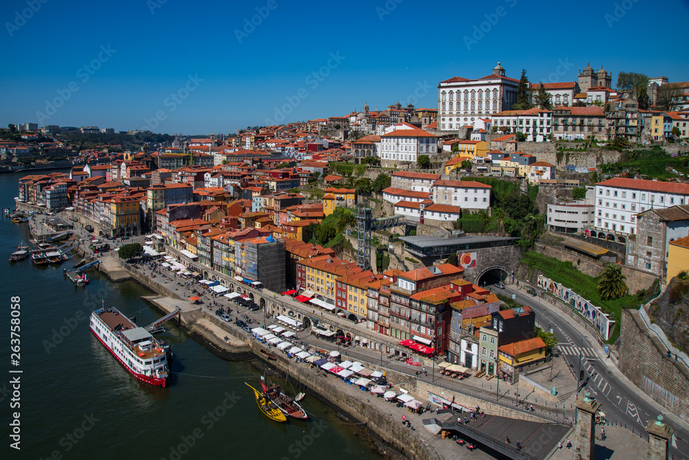 downtown in Porto Portugal