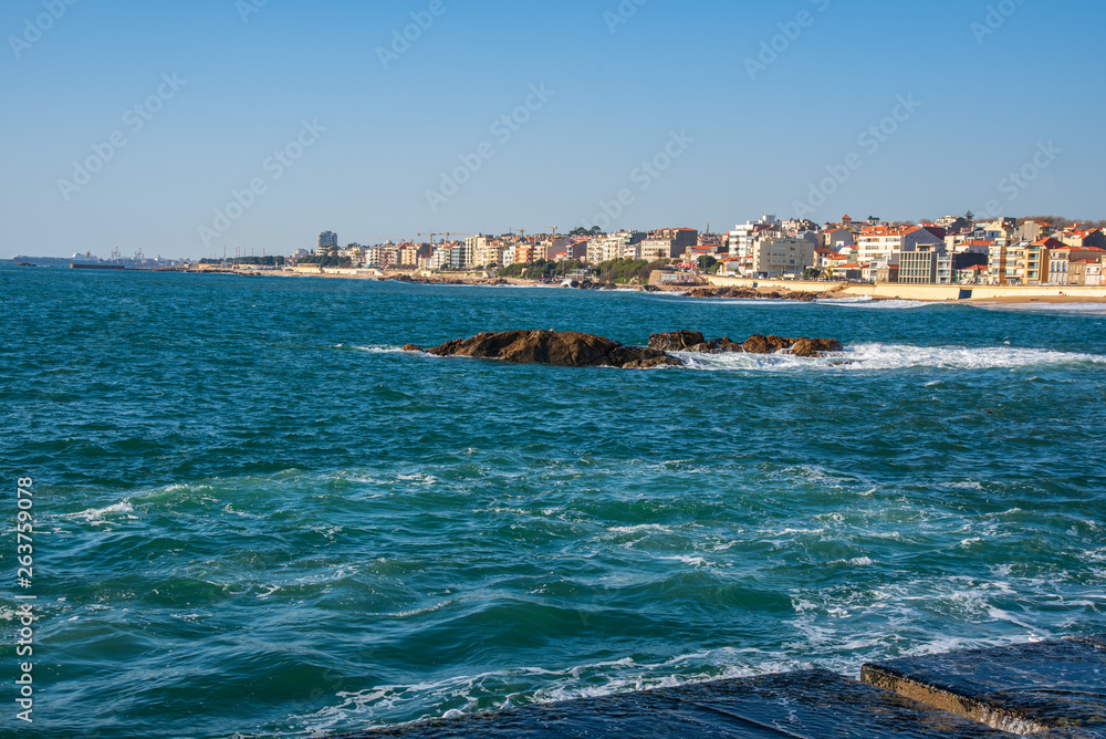 Sea front in Porto Portugal