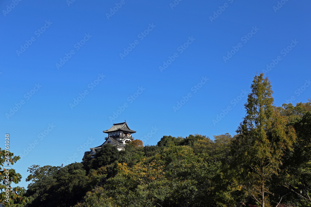 秋の犬山城からの風景 秋の犬山城からの風景