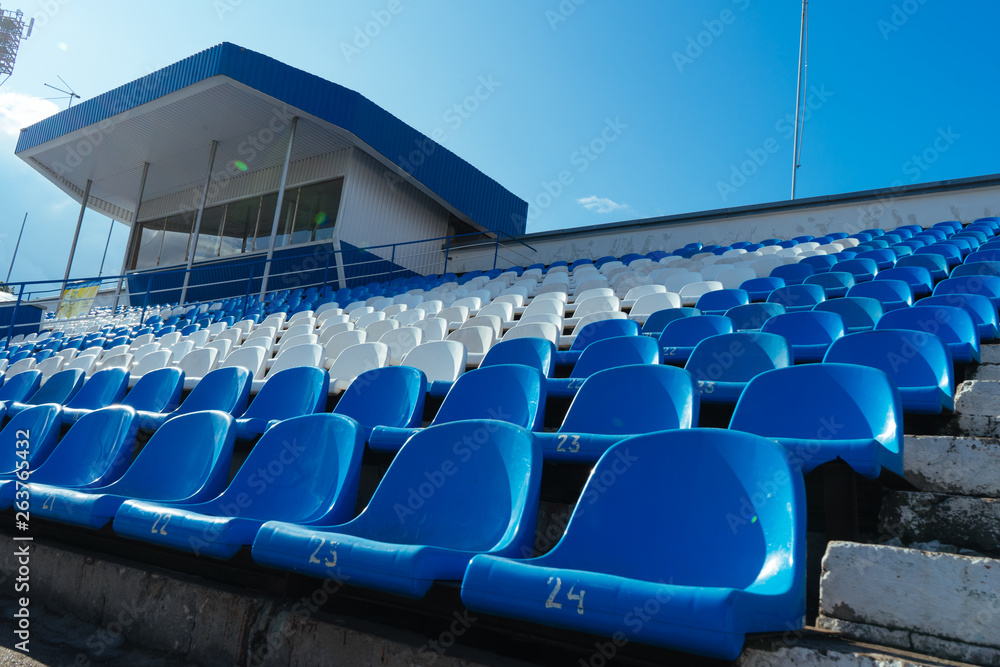 Fototapeta premium stadion sportowy bez ludzi