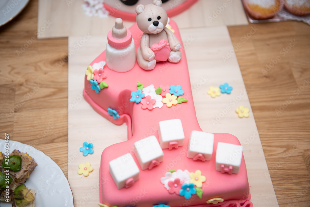 Naklejka premium geburtstag torte