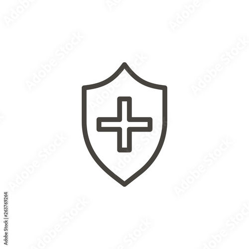 Free Download Cross, insurance vector icon. Element of medicine for mobile concept and web apps illustration. Thin line icon for website design and development. Vector icon - GFXLoad