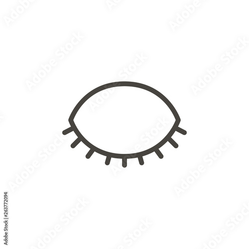 Eye, sleep vector icon. Element of medicine for mobile concept and web apps illustration. Thin line icon for website design and development. Vector icon