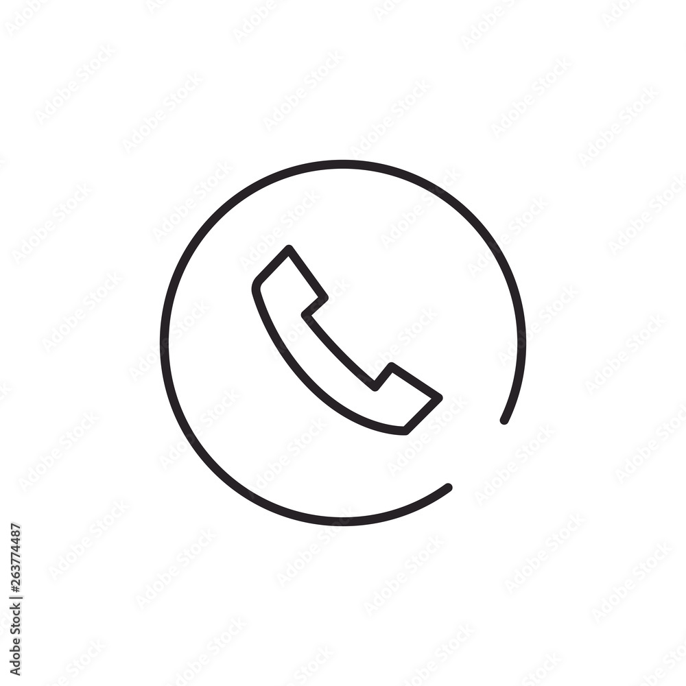 Phone Social Media Icon. Modern Simple Vector For Web Site Or Mobile App Phone Social Media Icon. Modern Simple Vector For Web Site Or Mobile App