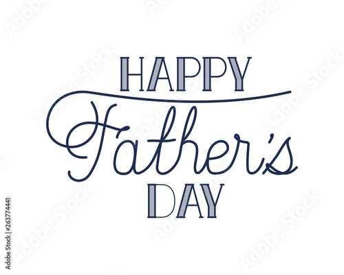happy father day label isolated icon